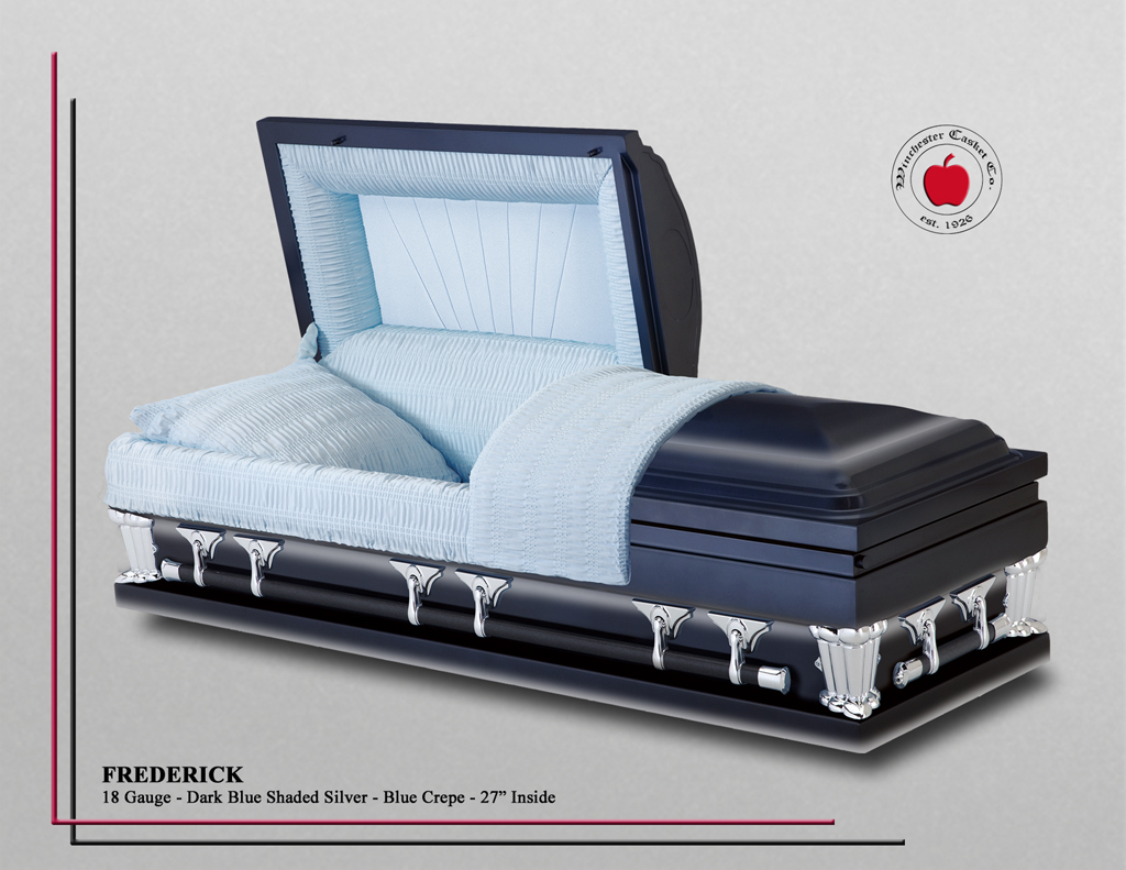 Frederick Dark Blue Shaded Silver